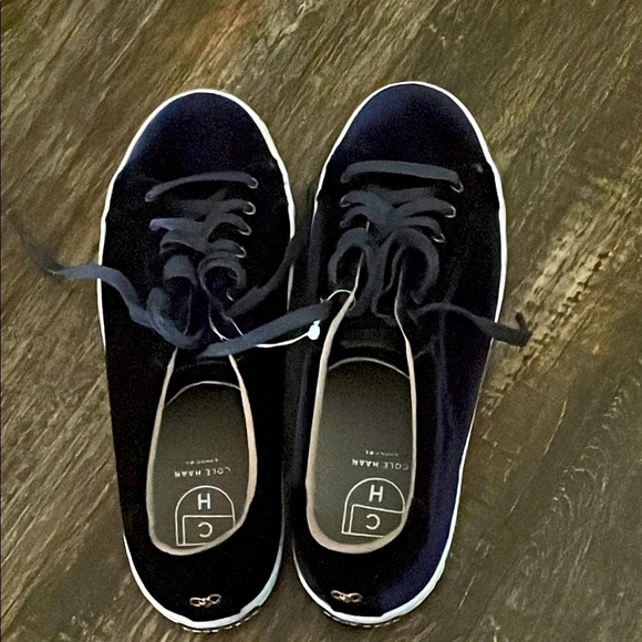Cole Haan Navy Sneakers with White Accents - Picture 1 of 4